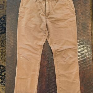 Gap Tan Casual Pants Lived In Tapered Khaki 33x30